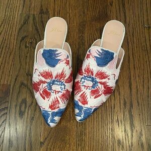 J. Crew flower shoes - barely worn